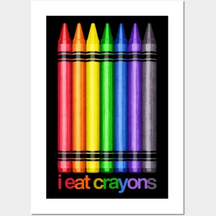 I Eat Crayons Posters and Art